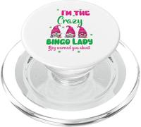 I Am The Crazy Bingo Lady Femmes Hommes Drôle Bingo PopSockets PopGrip pour MagSafe