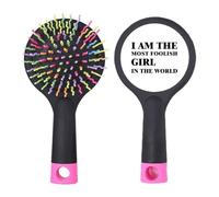I Am The Foolish Girl Brosse à cheveux démêlante Art déco avec base coussin