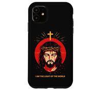 I Am The Light of The World John 8:12 Jésus Bible Verse Art Coque pour iPhone 11