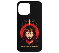 I Am The Light of The World John 8:12 Jésus Bible Verse Art Coque pour iPhone 13 Pro Max