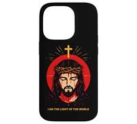 I Am The Light of The World John 8:12 Jésus Bible Verse Art Coque pour iPhone 14 Pro