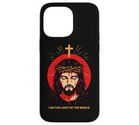 I Am The Light of The World John 8:12 Jésus Bible Verse Art Coque pour iPhone 14 Pro Max