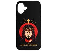 I Am The Light of The World John 8:12 Jésus Bible Verse Art Coque pour iPhone 16 Plus