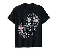 I Am The Lord Who Heals You Bible Christian Healing - T-Shirt Graphique avec Valeur, Homme, Noir, XL