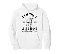 I Am The Lost and Found Christian Lamb Verse de la Bible Faith Art Sweat à Capuche