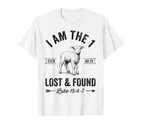 I Am The Lost and Found Christian Lamb Verse de la Bible Faith Art T-Shirt