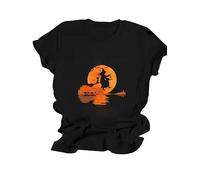 I Am The Nana Witch Like A Normal Grandma T-Shirt Summer Funny Graphic Short Sleeve Women's T-Shirt Casual Tees Black S