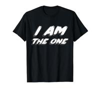 I Am The One | Confident Confidence Number T-Shirt Graphique avec Valeur, Homme, Noir, M