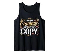 I Am The Original She is The Copy Jumeau Assorti Débardeur