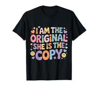 I Am The Original She is The Copy Jumeau Assorti - T-Shirt