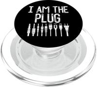 I Am The Plug Funny Dealer Trapping Electrical Outlet Types PopSockets PopGrip pour MagSafe
