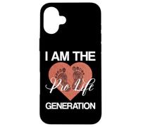 I Am The Pro-Life Generation Anti Abortion Femmes Hommes Coque pour iPhone 16 Plus
