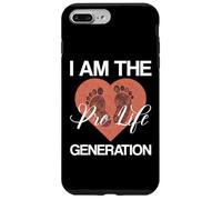 I Am The Pro-Life Generation Anti Abortion Femmes Hommes Coque pour iPhone 7 Plus/8 Plus