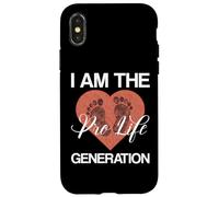 I Am The Pro-Life Generation Anti Abortion Femmes Hommes Coque pour iPhone X/XS
