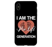 I Am The Pro-Life Generation Anti Abortion Femmes Hommes Coque pour iPhone XS Max