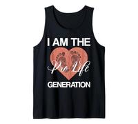 I Am The Pro-Life Generation Anti Abortion Femmes Hommes Débardeur