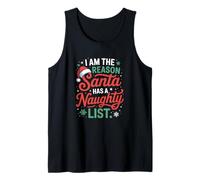 I Am The Reason Santa Naughty List Christmas Humour Débardeur