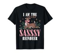 I Am The Sassy Reindeer Funny Christmas Matching Family T-Shirt