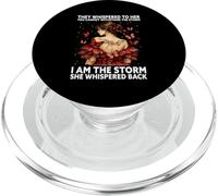 I Am The Storm She Whispered Back Butterfly Inspiration PopSockets PopGrip pour MagSafe
