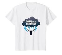 I Am The Storm : Un Art inspirant né de la tempête T-Shirt, Enfant, Blanc, 10 Ans