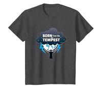 I Am The Storm : Un Art inspirant né de la tempête T-Shirt, Enfant, Chiné Foncé, 4 Ans