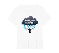 I Am The Storm : Un Art inspirant né de la tempête T-Shirt, Femme Grandes Tailles, Blanc, 1X