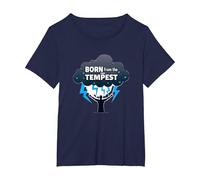 I Am The Storm : Un Art inspirant né de la tempête T-Shirt, Femme Grandes Tailles, Bleu Marine, 5X
