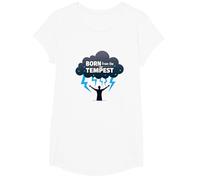 I Am The Storm : Un Art inspirant né de la tempête T-Shirt, Fille, Blanc, S
