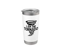 I Am The Tornado Funny Weather Storm Chaser Météorologue Gobelet isotherme en acier inoxydable double paroi