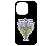 I Am The Vine You are The Branches Bible chrétienne pour Femme Coque pour iPhone 14 Pro
