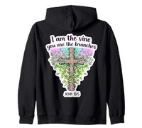 I Am The Vine You are The Branches Bible chrétienne pour Femme Sweat à Capuche