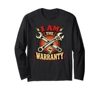 I Am The Warranty Funny Mechanic Dad Manche Longue