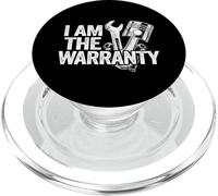 I Am The Warranty, Racing Car Parts Repair Guy Funny Mechanic PopSockets PopGrip pour MagSafe