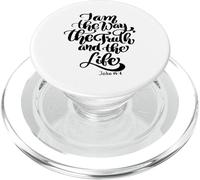 I Am The Way Truth Life John Scripture Bible Verse Dieu Femmes PopSockets PopGrip pour MagSafe