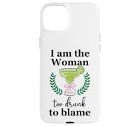I Am the Woman Too Drunk to Blame on Margarita Spicy Tequila Coque pour iPhone 15 Plus