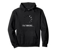 I am Thinking Chargeur pour ordinateur Noir Sweat à Capuche
