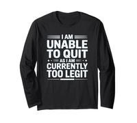 I am Unable to Quit Currently Too Legit MC Funny 80s 90s Rap Manche Longue