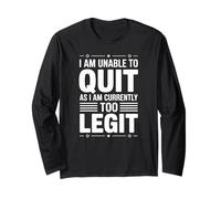I am Unable to Quit Currently Too Legit MC Funny 80s 90s Rap Manche Longue