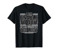 I am Unable to Quit Currently Too Legit MC Funny 80s 90s Rap T-Shirt