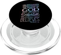 I am Unashamed of The Gospel - Verset de la Bible Christian Faith PopSockets PopGrip pour MagSafe