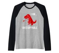 I Am Unstoppable - Cadeau amusant dinosaure T-Rex Jurassic Animal Manche Raglan