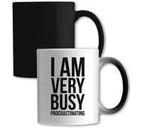 I Am Very Busy Procrastinating Funny Tasse à Changement de Couleur Blanc One Size