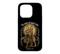 I Am Who I Am Exodus 3:14 Christian Warrior Lion Espagnol Coque pour iPhone 15 Pro