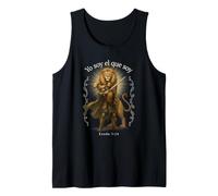 I Am Who I Am Exodus 3:14 Christian Warrior Lion Espagnol Débardeur