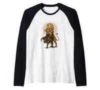 I Am Who I Am Exodus 3:14 Christian Warrior Lion Espagnol Manche Raglan