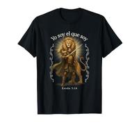 I Am Who I Am Exodus 3:14 Christian Warrior Lion Espagnol T-Shirt