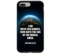 I Am with You Even Unto The End - Matthew 28:20 Jesus Quote Coque pour iPhone 7 Plus/8 Plus