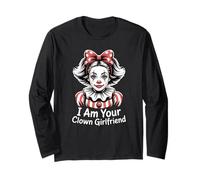 I Am Your Clown Girlfriend Visage Clowngirl Fille De Cirque Manche Longue