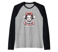I Am Your Clown Girlfriend Visage Clowngirl Fille De Cirque Manche Raglan