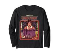 I Am Your God Now Dungeon Master Retro Funny Adult Humor Manche Longue